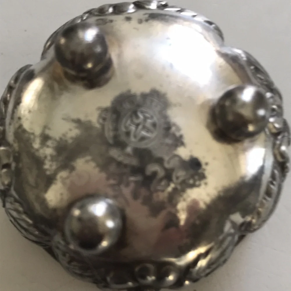 Antique Victorian Wilcox Salt Cellar and small plated tray - Picture 4 of 9